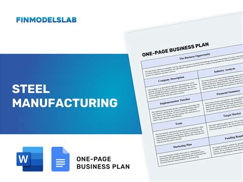 metal fabrication shop business plan|steel business plan template.